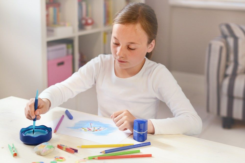 Pahar pentru pictură Click-Go, albastru – Faber-Castell [7]