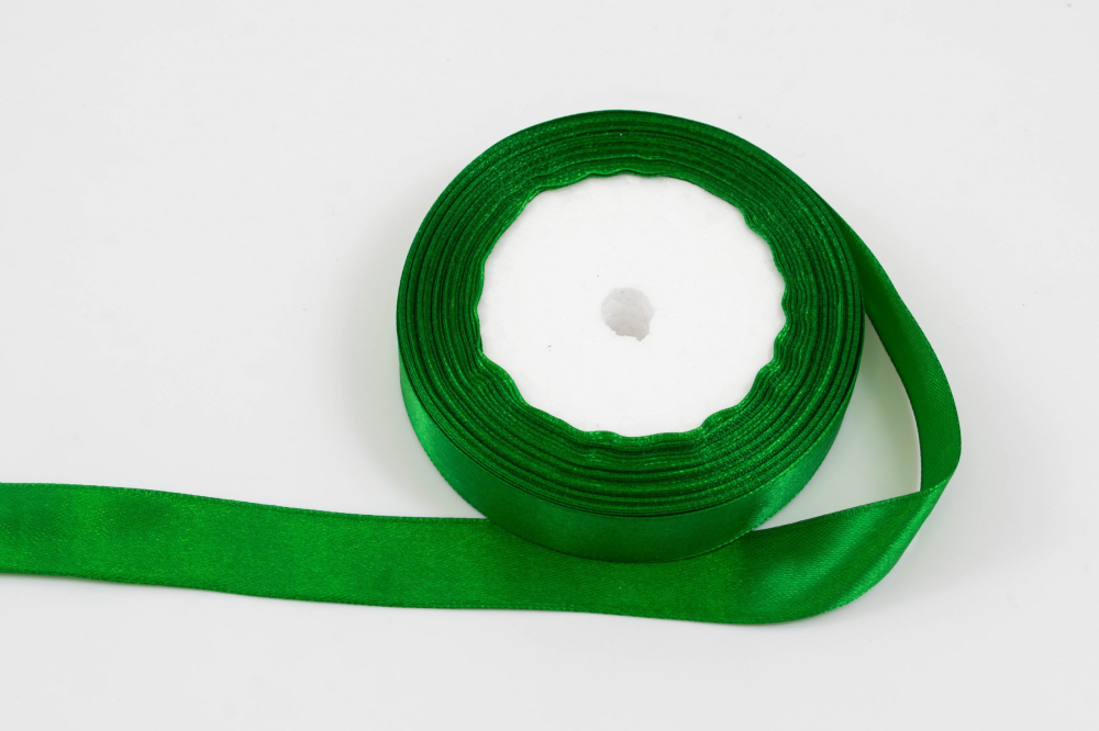 Panglica din satin pentru decorare,verde, 22.5m x 2cm [2]