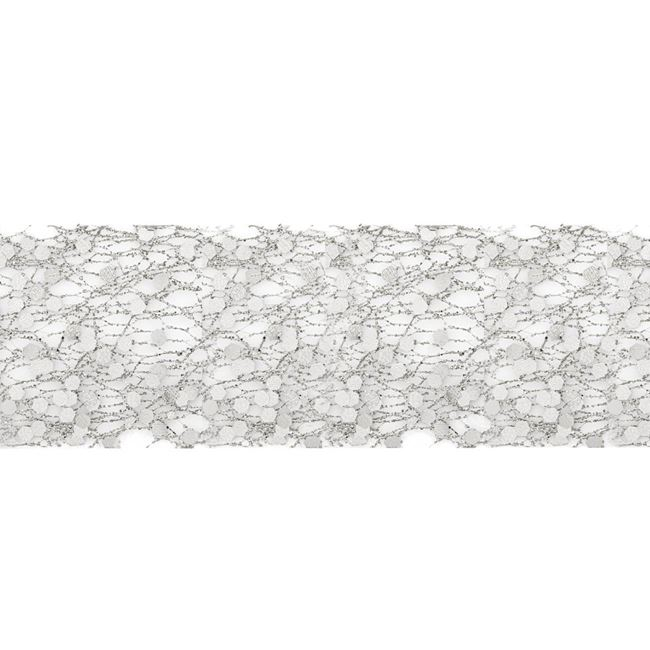 Panglica pentru decorare,argintiu glitter,5mx3.8 cm [2]