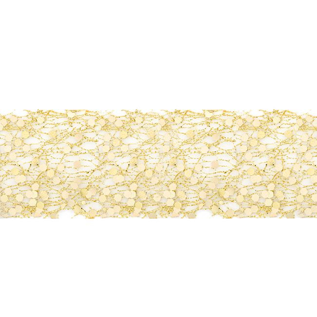 Panglica pentru decorare,auriu glitter,5mx3.8 cm [2]