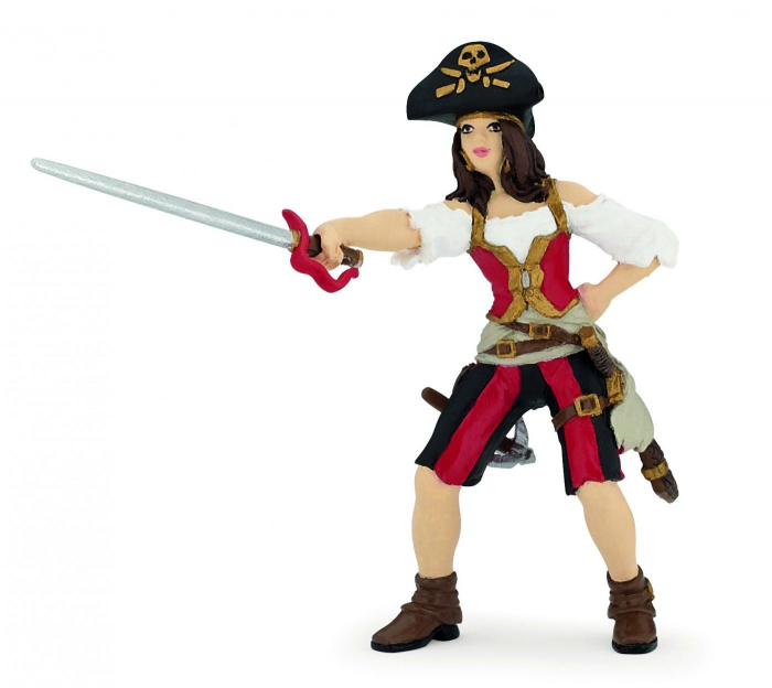 Papo - figurina femeie pirat bruneta