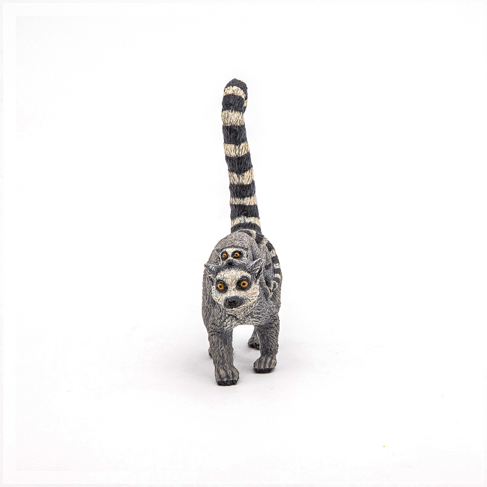 PAPO - Figurina Lemur cu Pui  [7]