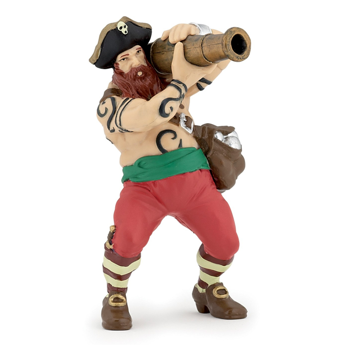 Papo - figurina pirat cu tun