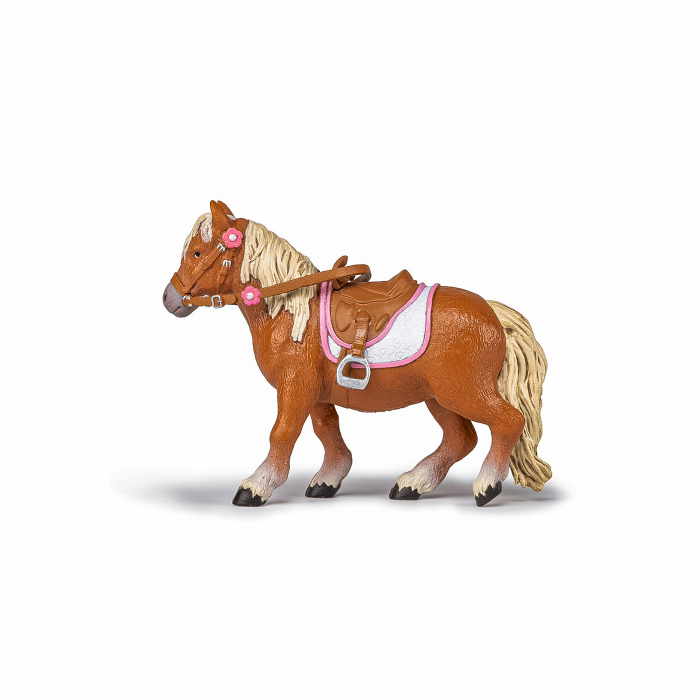 Papo - Figurină Ponei Shetland cu Șa  [2]