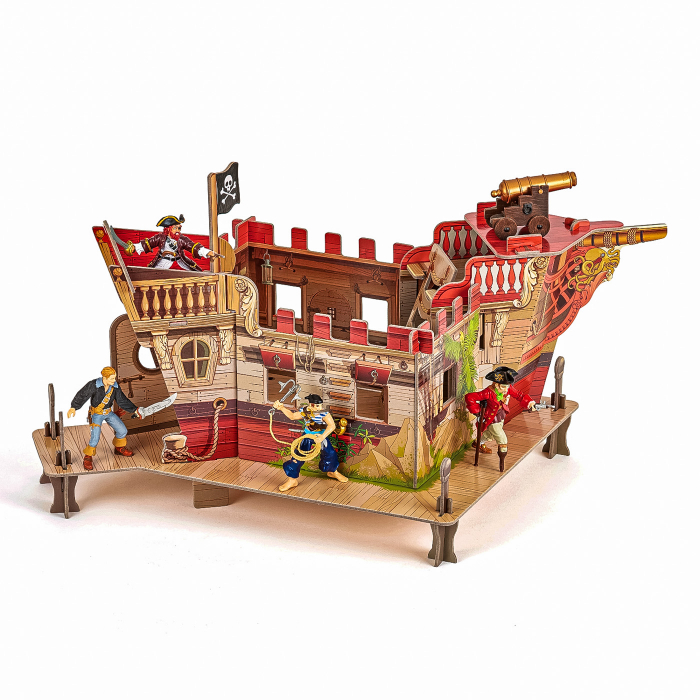 Papo - Figurină Puzzle 3D Corabie Pirați  [3]