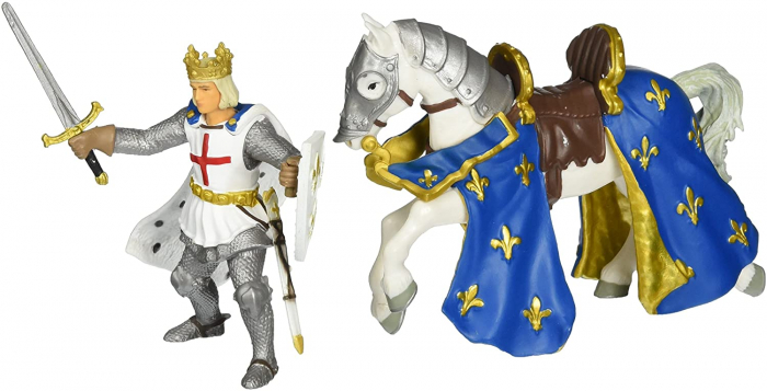 Papo figurina saint louis pe cal