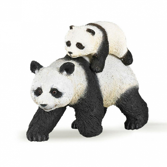 PAPO - Figurina Ursuleț Panda cu Pui  [2]