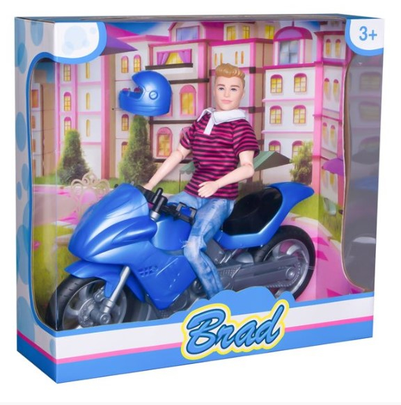 Papusa barbat cu motocicleta si casca [3]