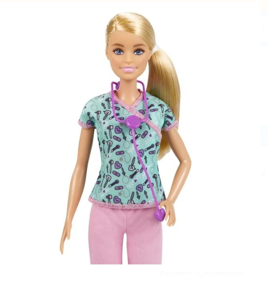 Papusa Barbie Asistenta medicala cu stetoscop [3]