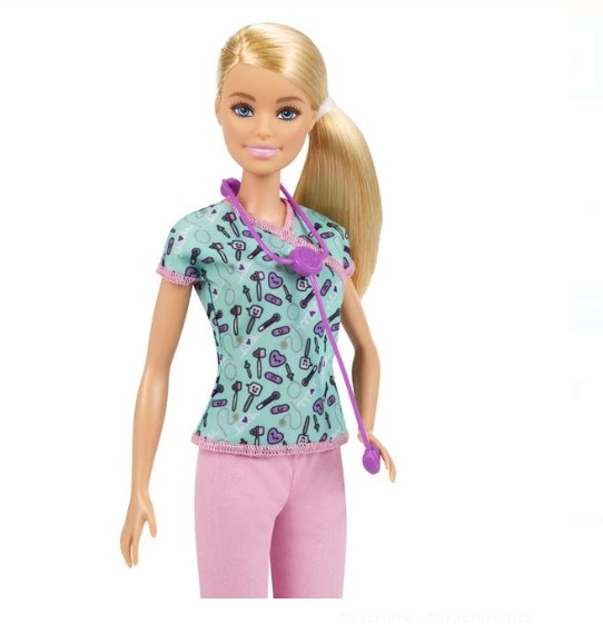 Papusa Barbie Asistenta medicala cu stetoscop [2]