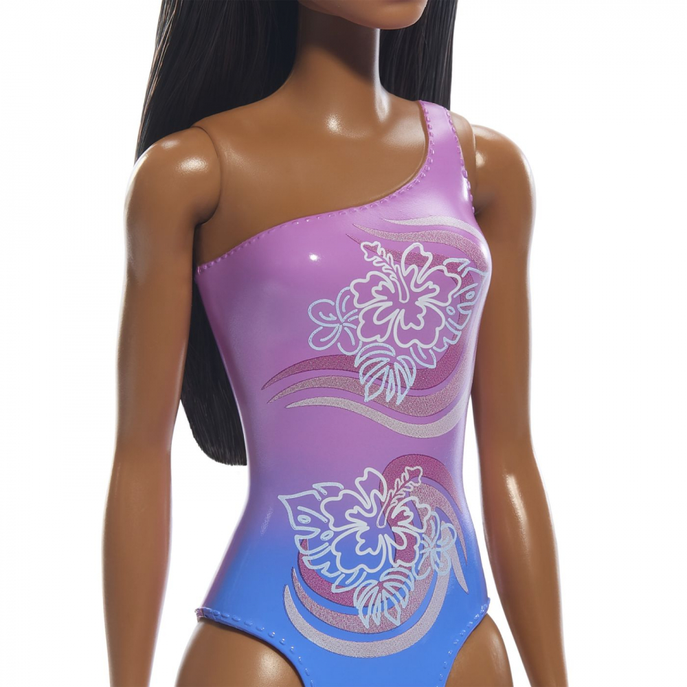 PAPUSA BARBIE BRUNETA CU COSTUM DE BAIE IN DOUA CULORI [6]