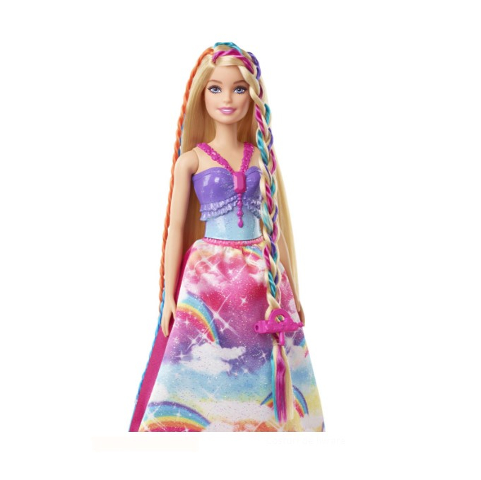 Papusa Barbie Dreamtopia  cu impletituri si accesorii incluse [3]