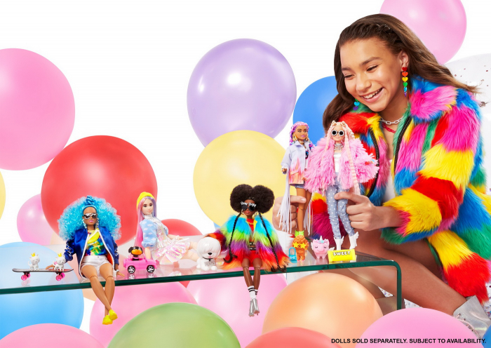 Papusa Barbie Extra Style Fluffy Pinky  [4]