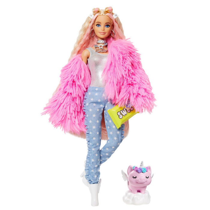 Papusa Barbie Extra Style Fluffy Pinky  [2]