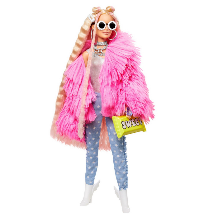 Papusa Barbie Extra Style Fluffy Pinky  [5]