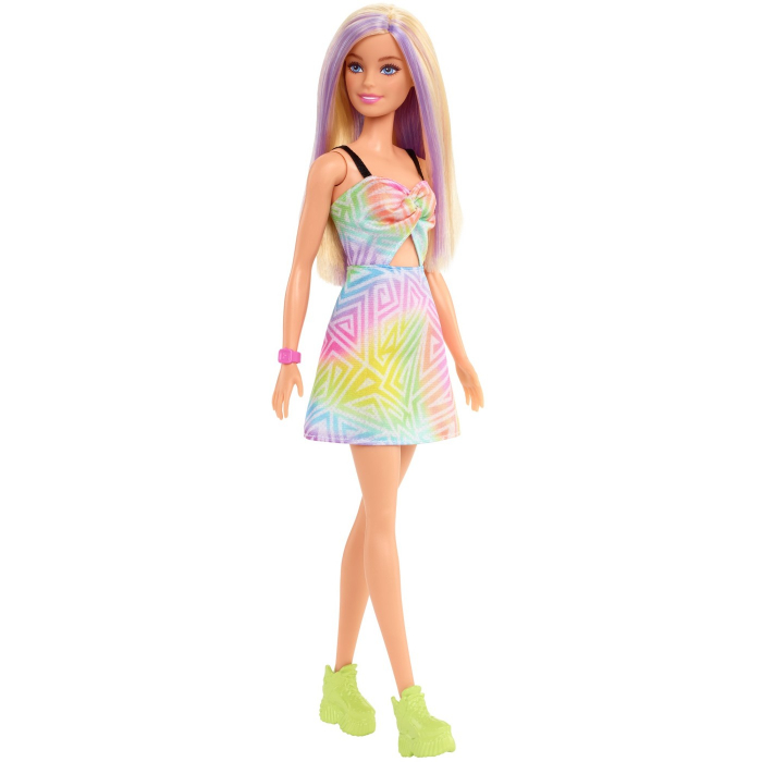 Papusa barbie fashionista blonda cu suvite mov [2]