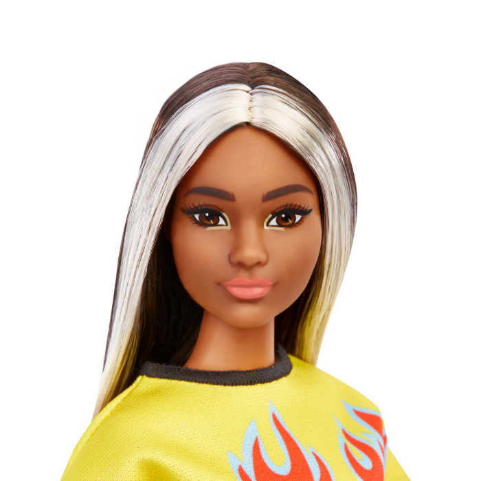Papusa barbie fashionista bruneta cu suvite blonde [3]