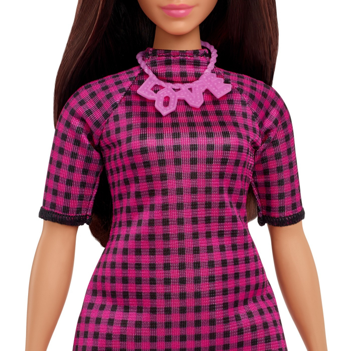Barbie Fashionista Satena cu Rochie Mov  [7]