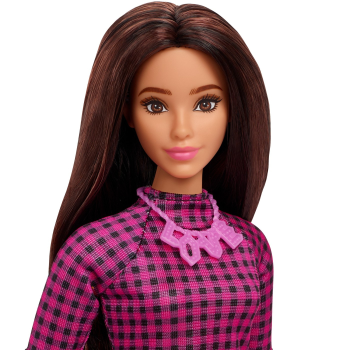 Barbie Fashionista Satena cu Rochie Mov  [6]