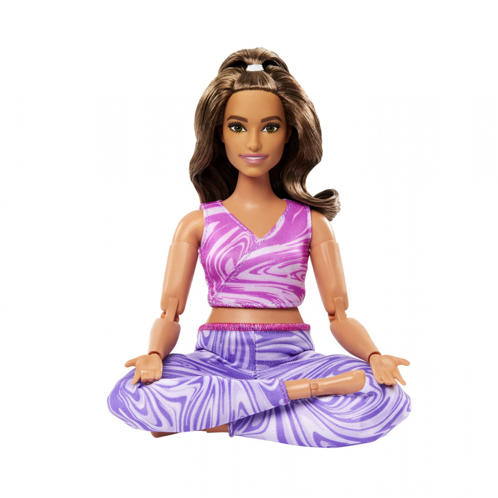 PAPUSA BARBIE MADE TO MOVE SATENA CU TOP ROZ [7]