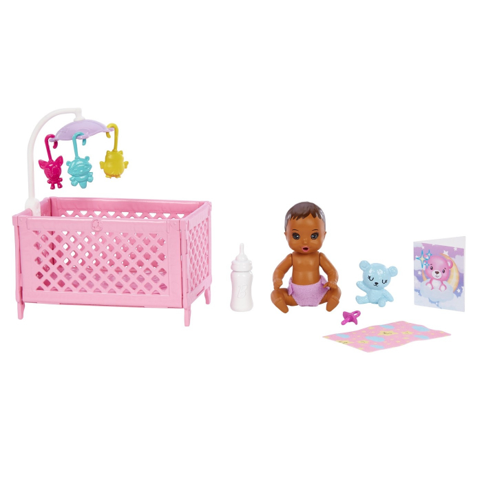 Papusa barbie mamica bruneta cu bebelus [6]