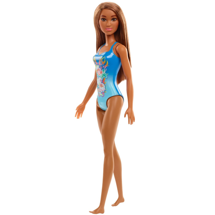 Papusa barbie satena cu costum de baie albastru [3]