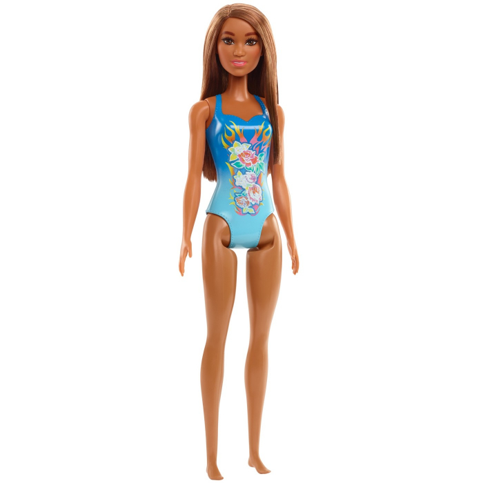 Papusa barbie satena cu costum de baie albastru [2]