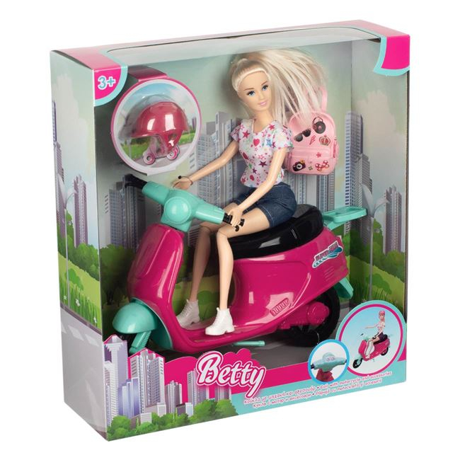 Papusa Betty cu scuter si accesorii incluse-Aventura Urbana [3]