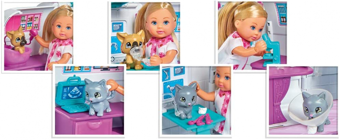 Papusa Evi Veterinar cu Rulotă Accesorizată  [5]