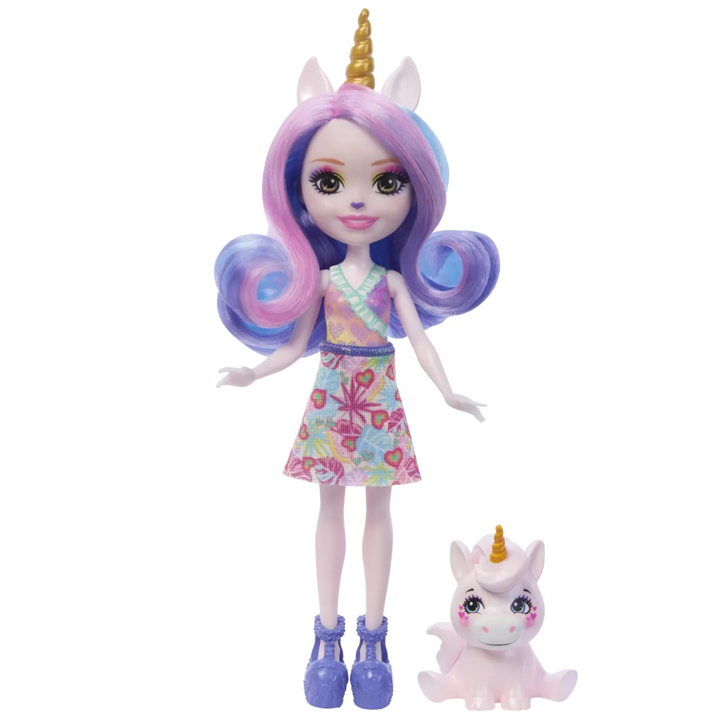 Papusa Pacifica si animalutul Ulia Unicorn Enchantimals,20 cm [3]