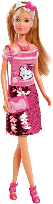 Papusa Steffi cu Fustița cu Paiete Hello Kitty  [4]