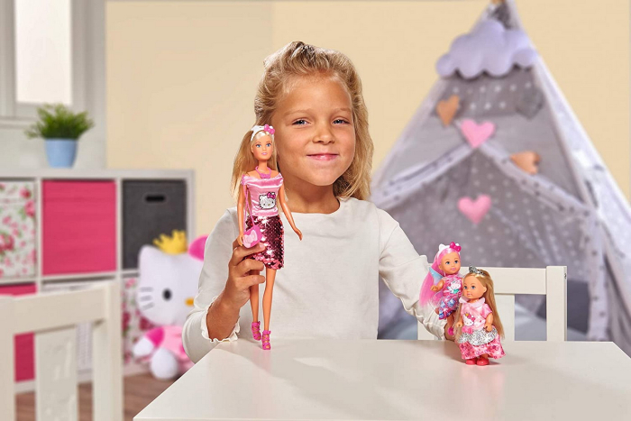 Papusa Steffi cu Fustița cu Paiete Hello Kitty  [6]