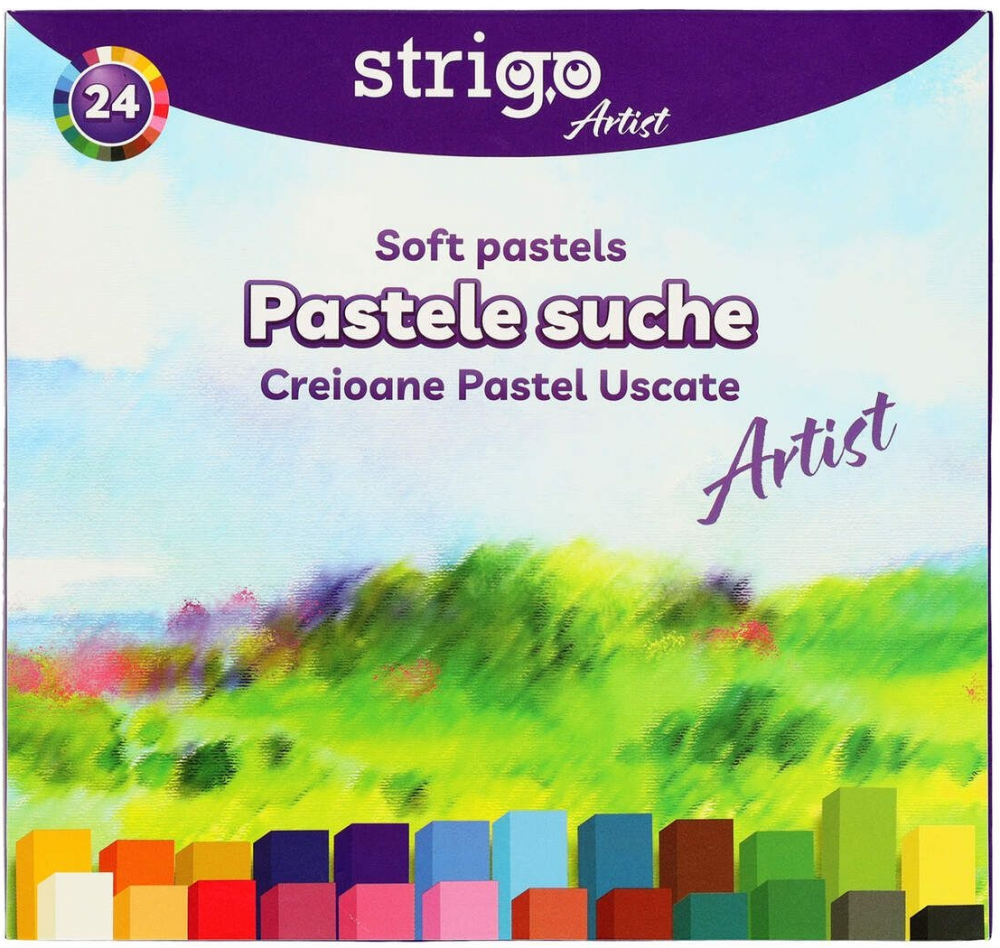 Pasteluri uscate Strigo 24 culori, secțiune pătrată [5]