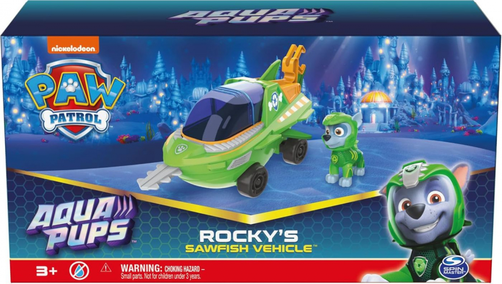 PATRULA CATELUSILOR AQUA PUPS ROCKY SI VEHICULUL DE SALVARE SAWFISH [1]