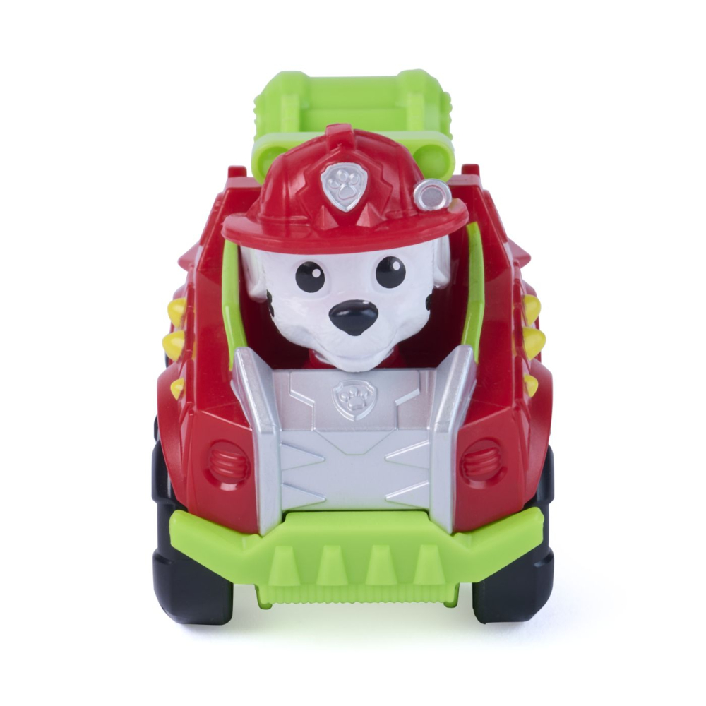 PATRULA CATELUSILOR FILMUL CU DINOZAURI PUP SQUAD RACERS VEHICUL CU FIGURINA MARSHALL 6.5CM [2]