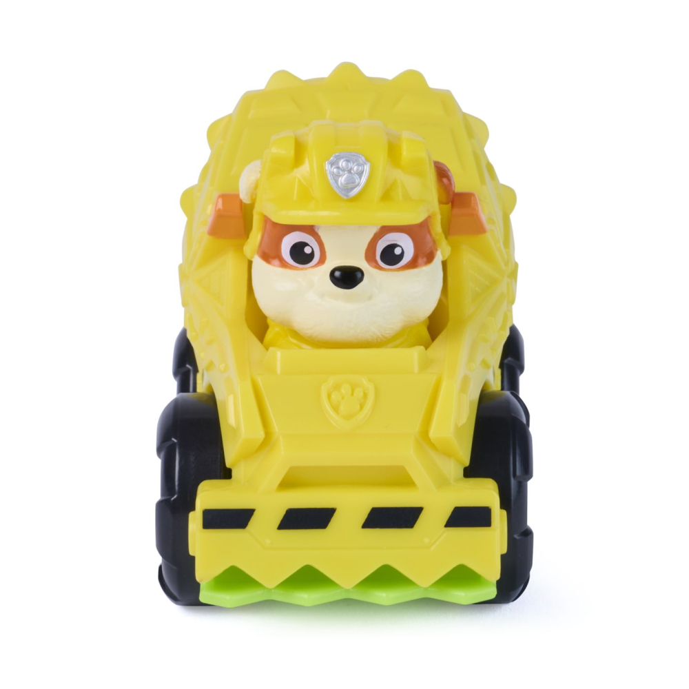 PATRULA CATELUSILOR FILMUL CU DINOZAURI PUP SQUAD RACERS VEHICUL CU FIGURINA RUBBLE 6.5CM [2]