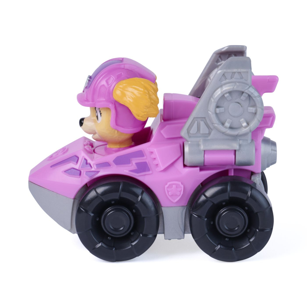 PATRULA CATELUSILOR FILMUL CU DINOZAURI PUP SQUAD RACERS VEHICUL CU FIGURINA SKYE 6.5CM [4]