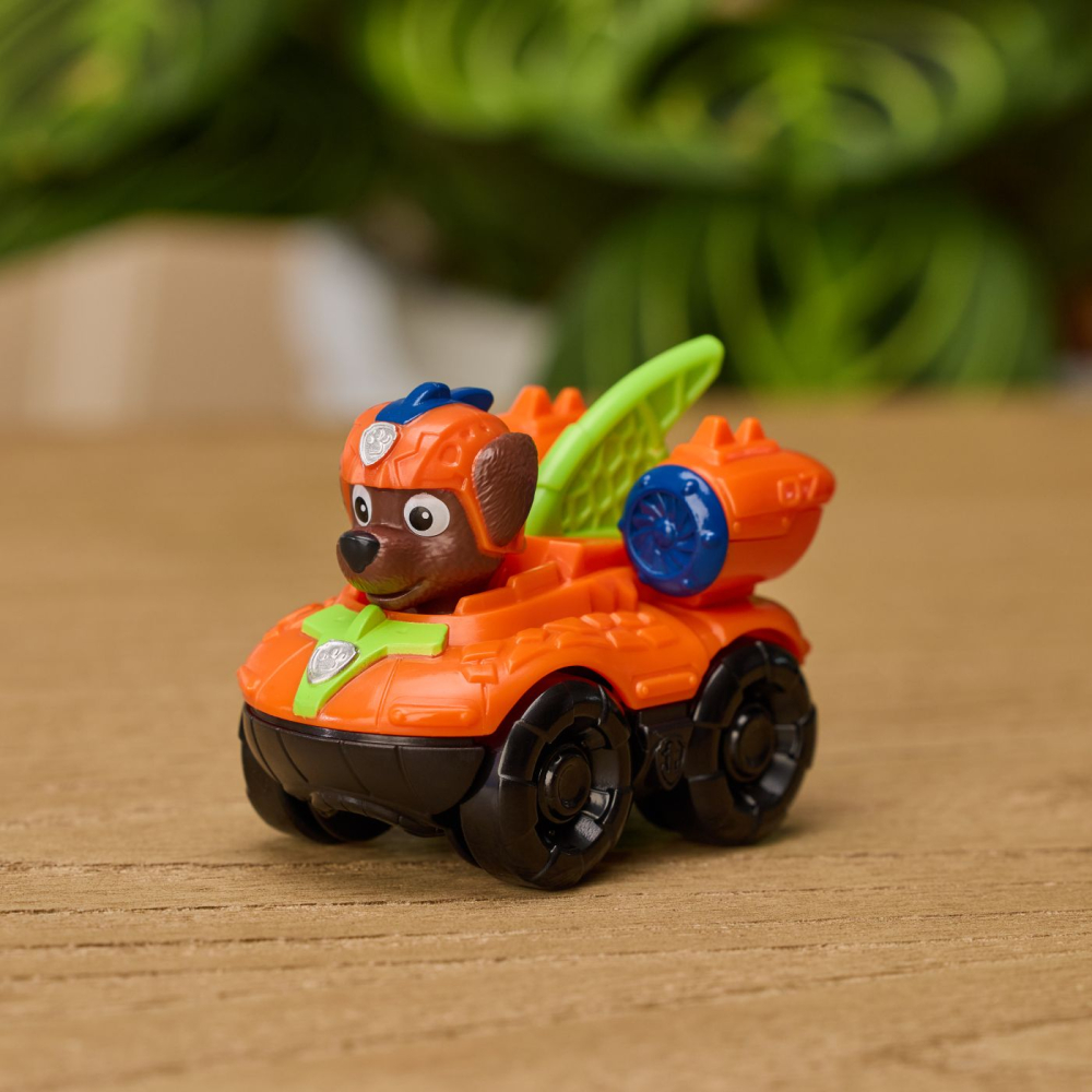 PATRULA CATELUSILOR FILMUL CU DINOZAURI PUP SQUAD RACERS VEHICUL CU FIGURINA ZUMA 6.5CM [6]