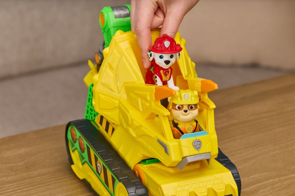 PATRULA CATELUSILOR FILMUL CU DINOZAURI SET BULDOZER CU FIGURINA RUBBLE SI ACCESORII [7]