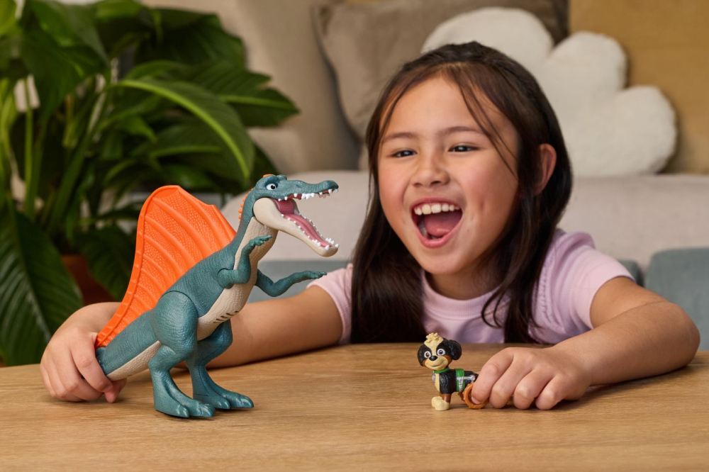 PATRULA CATELUSILOR FILMUL CU DINOZAURI SET DE JOACA DINO RISE AND ROLL CU FIGURINA [6]