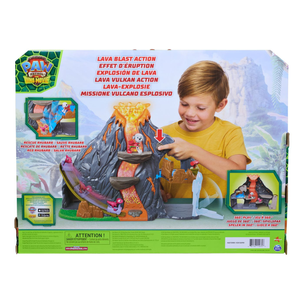 PATRULA CATELUSILOR FILMUL CU DINOZAURI SET SUPER EXPLOZIE DE LAVA [10]