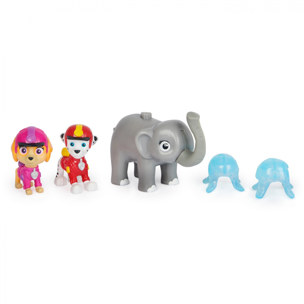 Patrula Catelusilor Jungle Pups Set 3 Figurine Marshall Skye Si Elefantul [2]