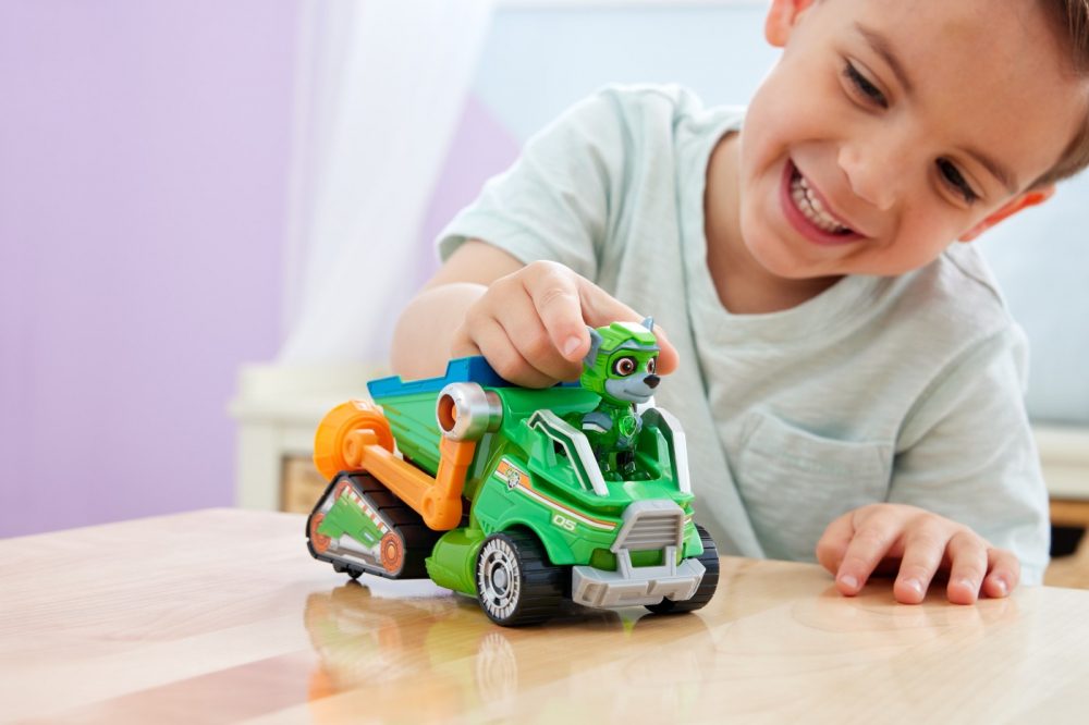 PATRULA CATELUSILOR MIGHTY MOVIE CAMION DE RECICLARE ROCKY [6]