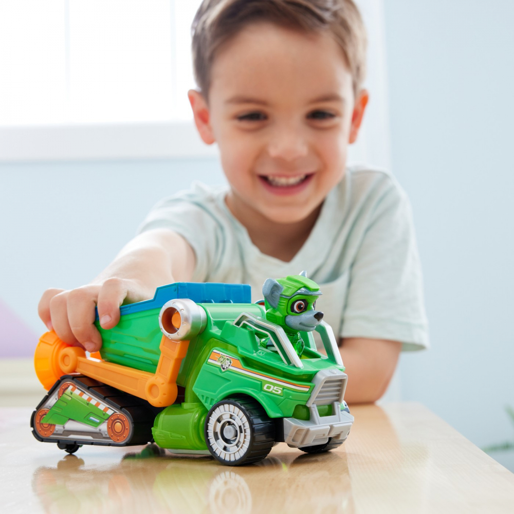 PATRULA CATELUSILOR MIGHTY MOVIE CAMION DE RECICLARE ROCKY [3]