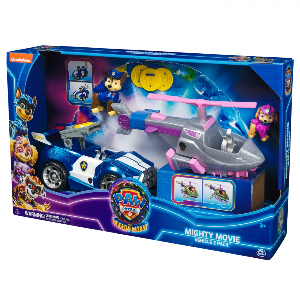 Patrula Catelusilor Mighty Movie Set 2 Vehicule [2]