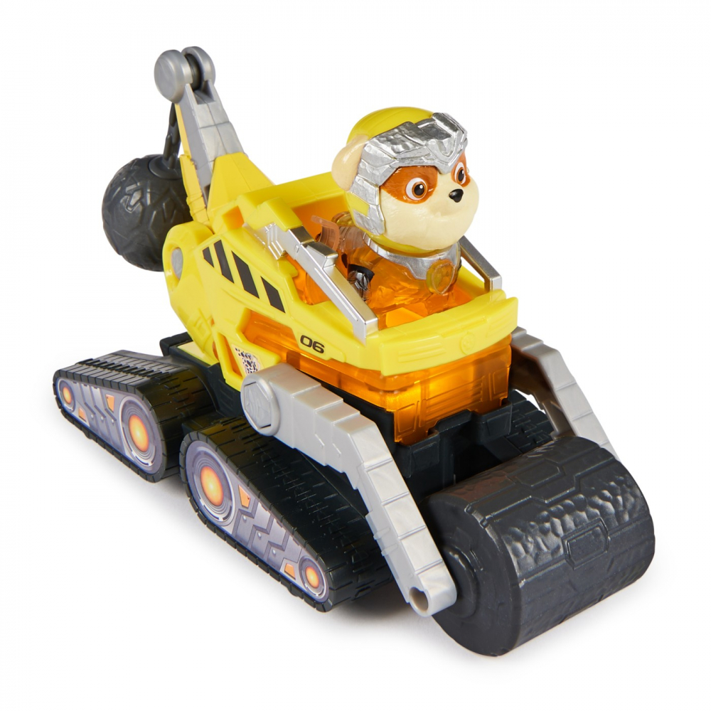PATRULA CATELUSILOR MIGHTY MOVIE SET FIGURINA RUBBLE SI VEHICUL BULDOZER [6]