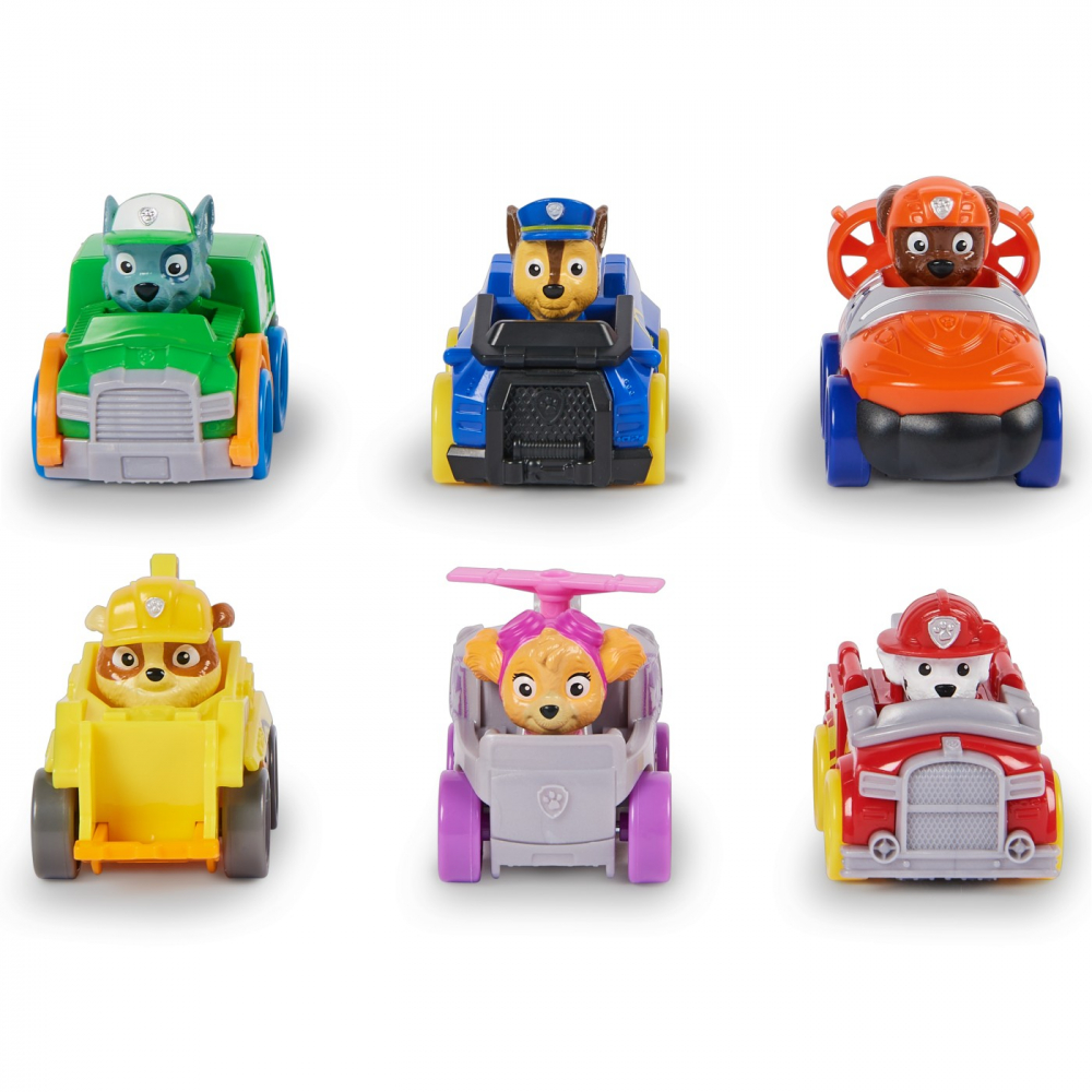 PATRULA CATELUSILOR PUP SQUAD RACERS PACHET CADOU 6 VEHICULE DE BAZA [2]