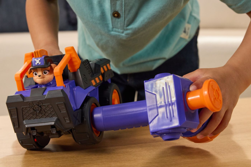 PATRULA CATELUSILOR RUBBLE SI ECHIPA SET FIGURINA SI VEHICUL MEGA BLASTER [6]