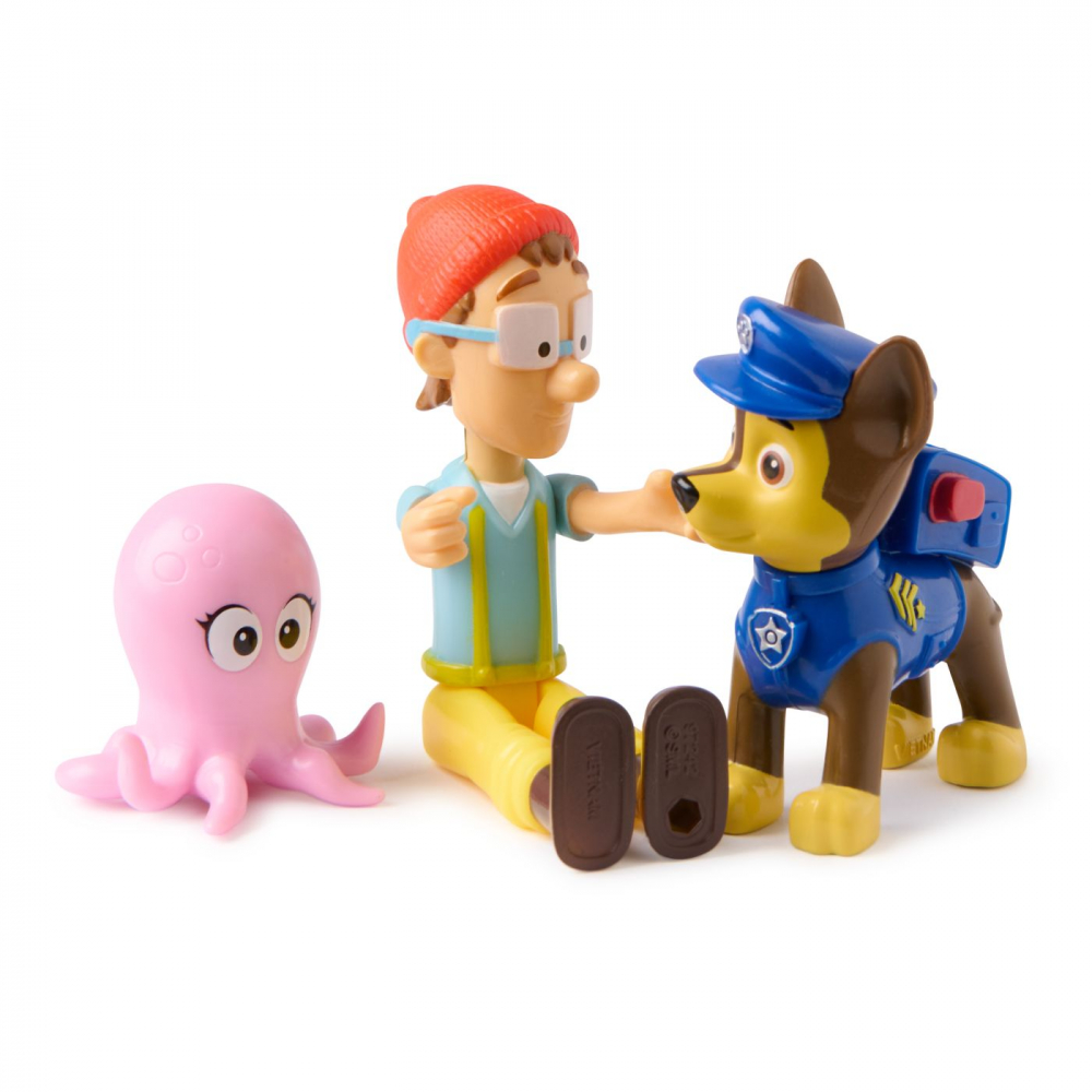 PATRULA CATELUSILOR SET 3 FIGURINE CHASE SI CAPITANUL TURBOT [5]