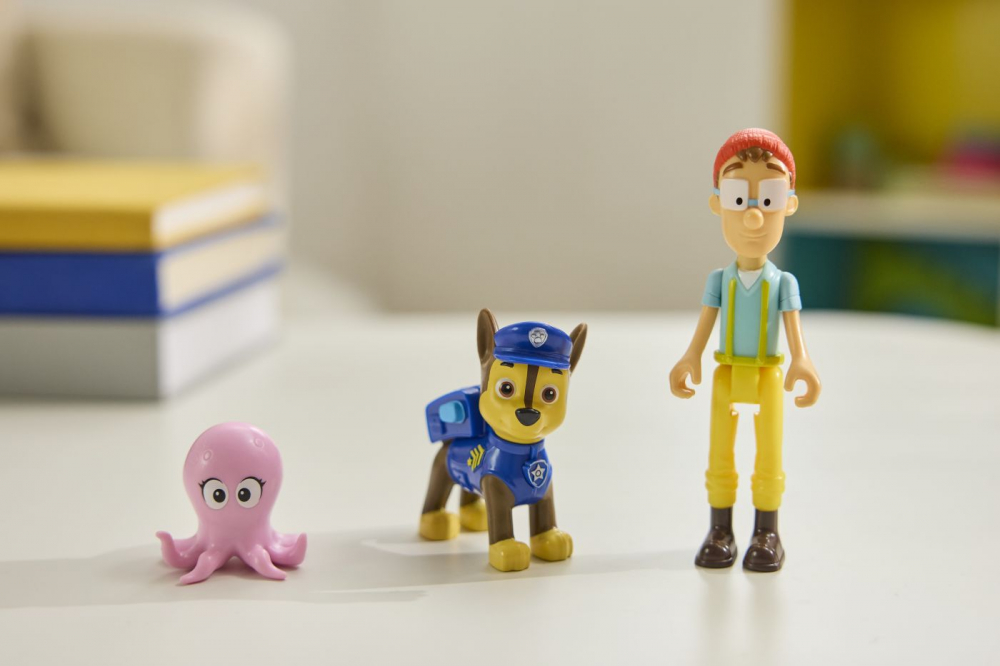 PATRULA CATELUSILOR SET 3 FIGURINE CHASE SI CAPITANUL TURBOT [6]